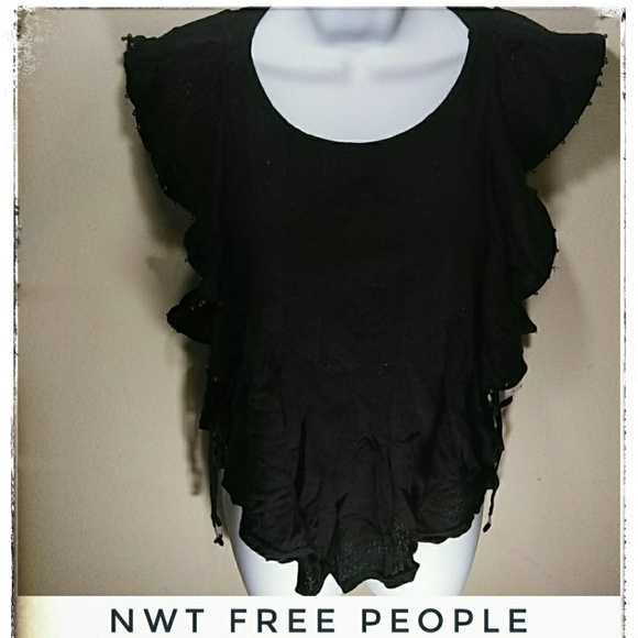 NEW Free People Ruffle tank - Picture 6 of 6
